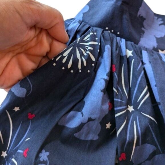 Torrid x Disney Americana Mickey And Friends Blue Mini Poplin Skater Skirt 1 NWT - Picture 10 of 10